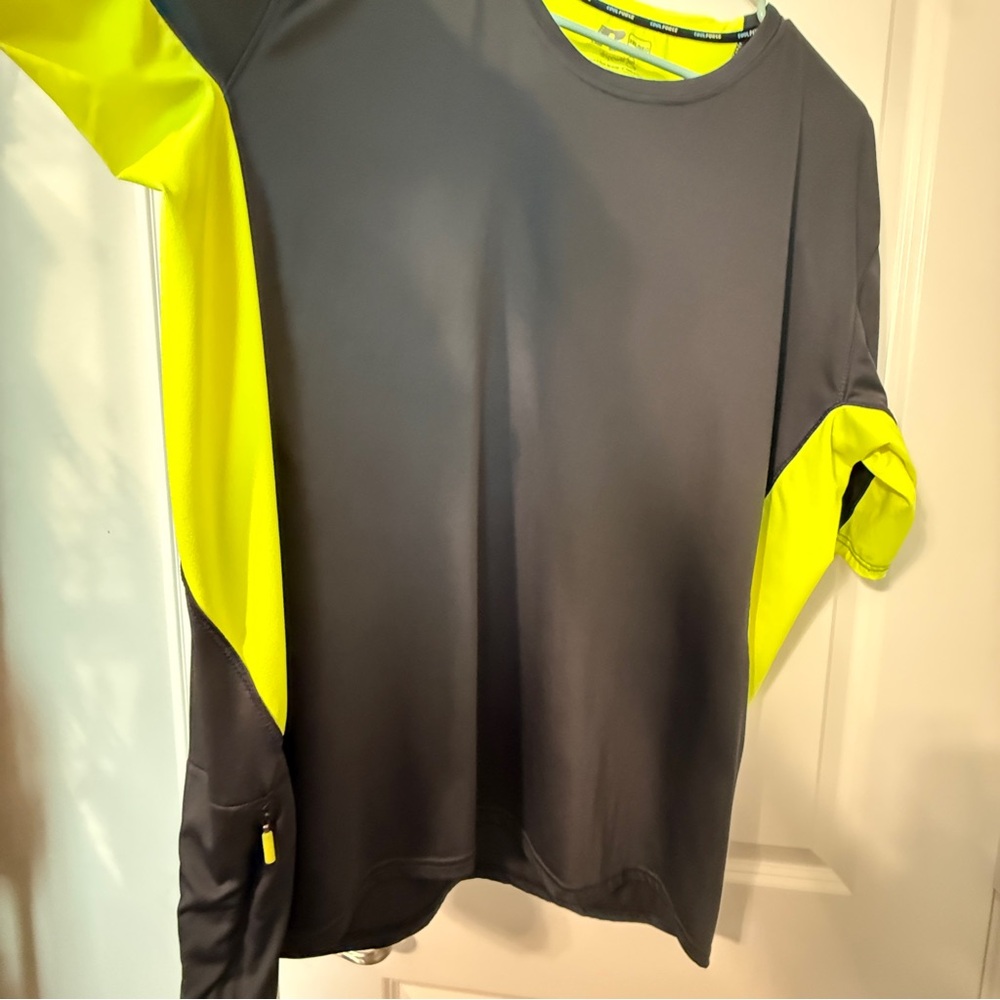 CoolForce Dri-Power 360 Shirt 2XL – Gray & Neon Yellow Activewear Mens - Picture 16 of 16